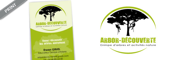 Logo et carte de visite Arbor Découverte
