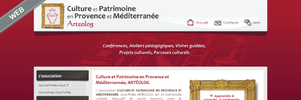 site de l'association Culture et Patrimoine et Provence et Méditerrannée, Arteolog