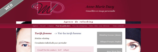 site d'Anne Marie Davy