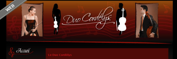 site du Duo Cordelys