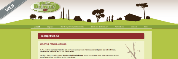 site de Gilles Blumstein, Concept Plein Air