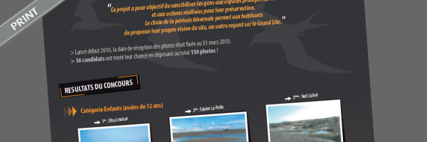 Panneau résultat de concours photos