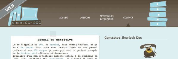 site de la documentaliste SherlockDoc