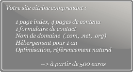 exemple de tarif site web