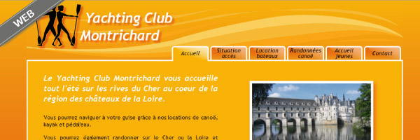 site du Yachting Club Montrichard